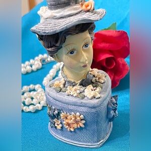 Cornerstone Creations Blue Figurine trinket box
Fun to collect and admire.
